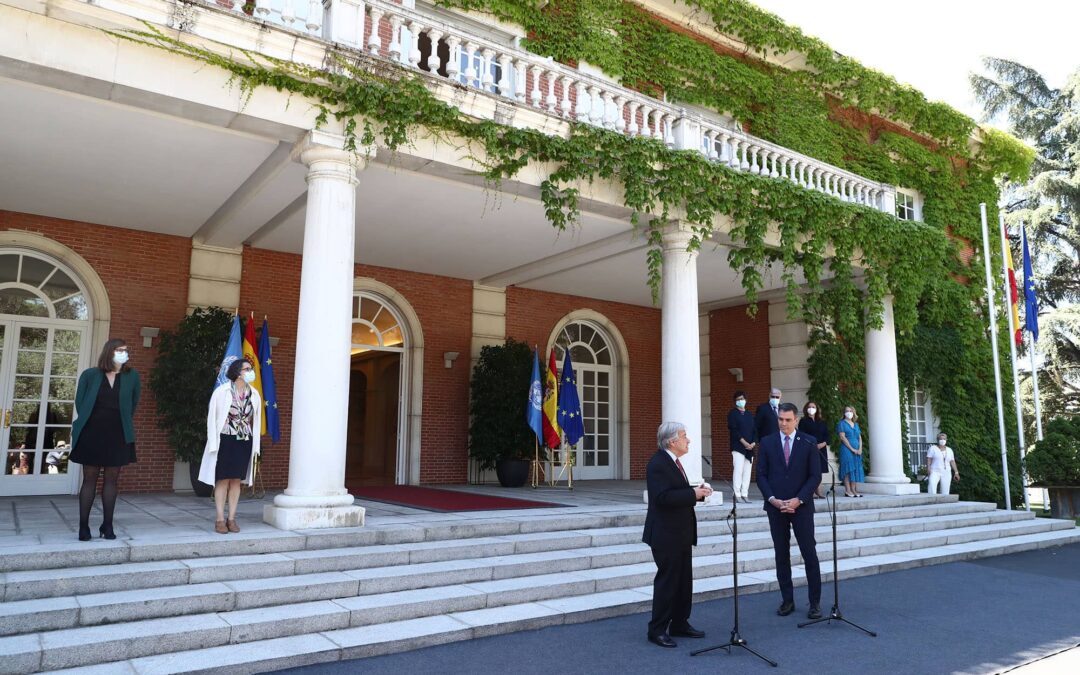 Sánchez reafirma ante Guterres el compromiso de España con el multilateralismo para afrontar los desafíos globales