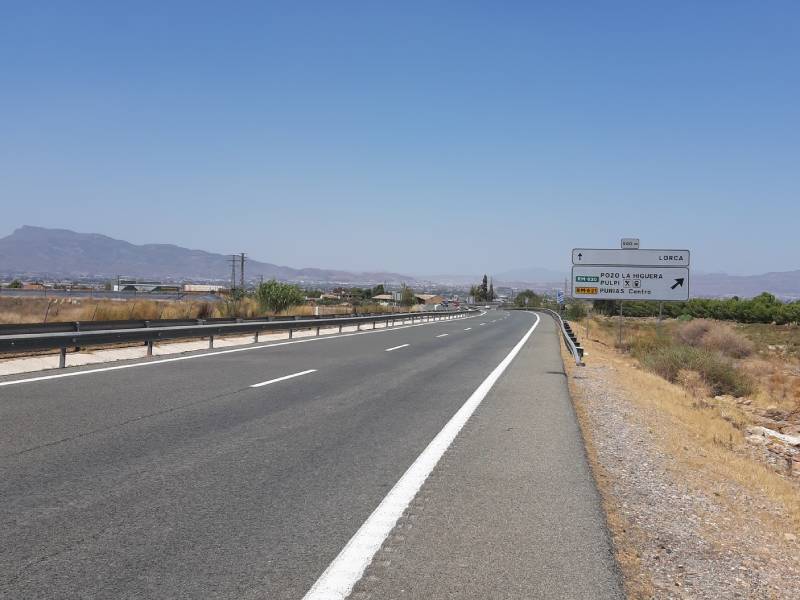 La Comunidad invertirá cerca de un millón de euros en mejorar la carretera de Puntas de Calnegre y la autovía de Lorca y Águilas