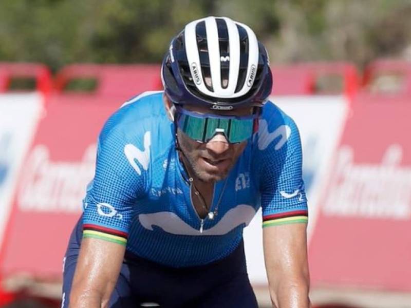 Alejandro Valverde abandona tras sufrir una grave caída en La Vuelta