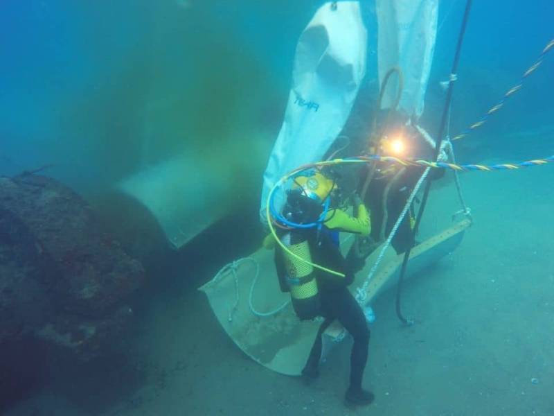 Concluyen las obras de reparación del emisario submarino de Cabo de Palos